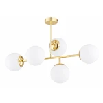 Etomi lampa wisząca 5xE14 złota 63479