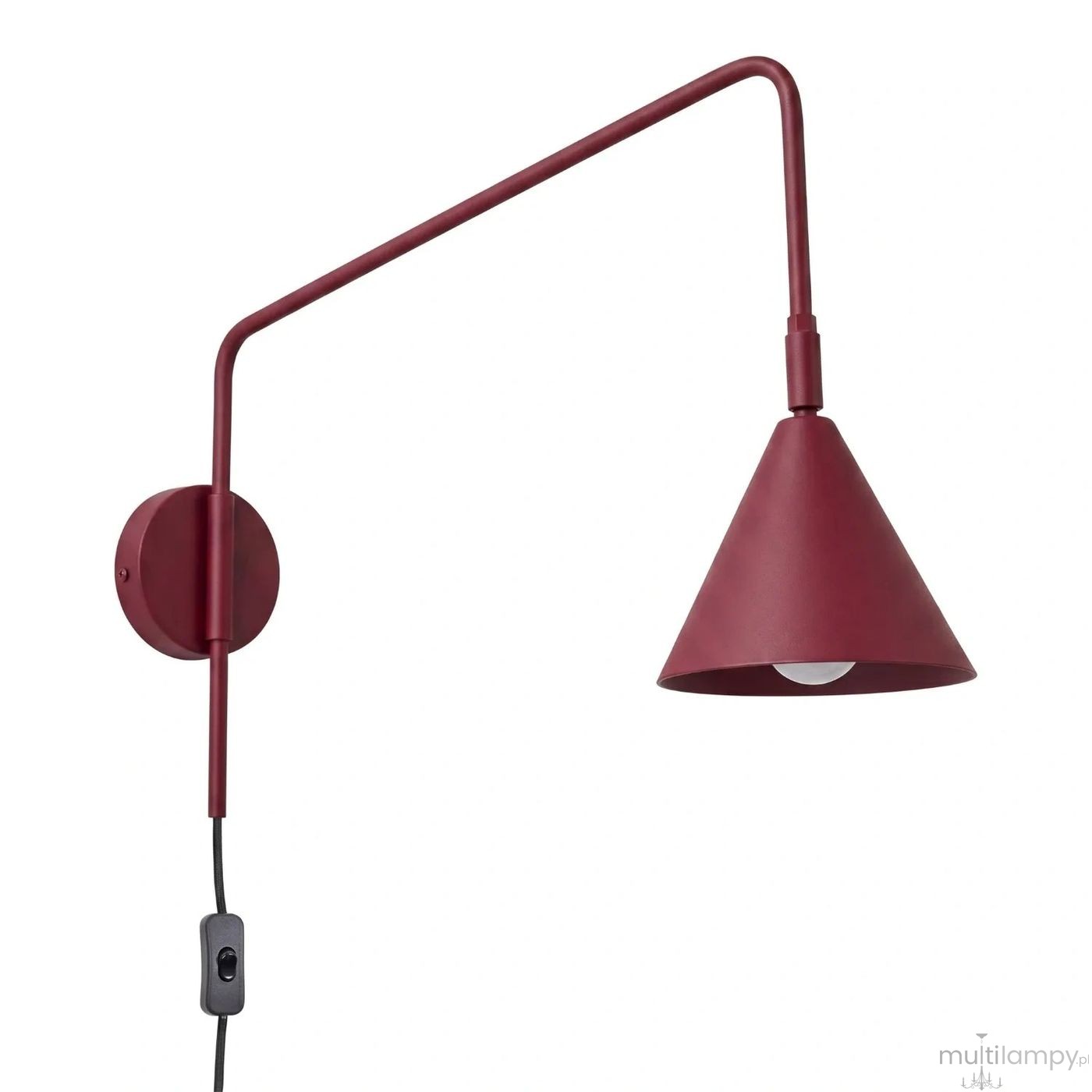 Nox kinkiet E14 burgund SL.2289