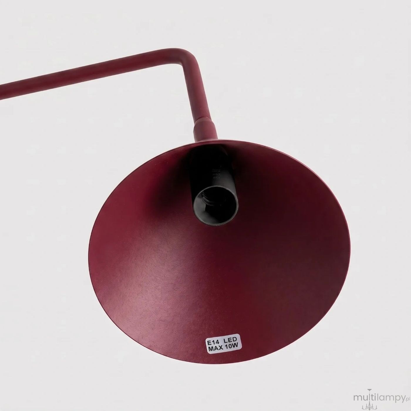 Nox lampa biurkowa E14 burgund SL.2573