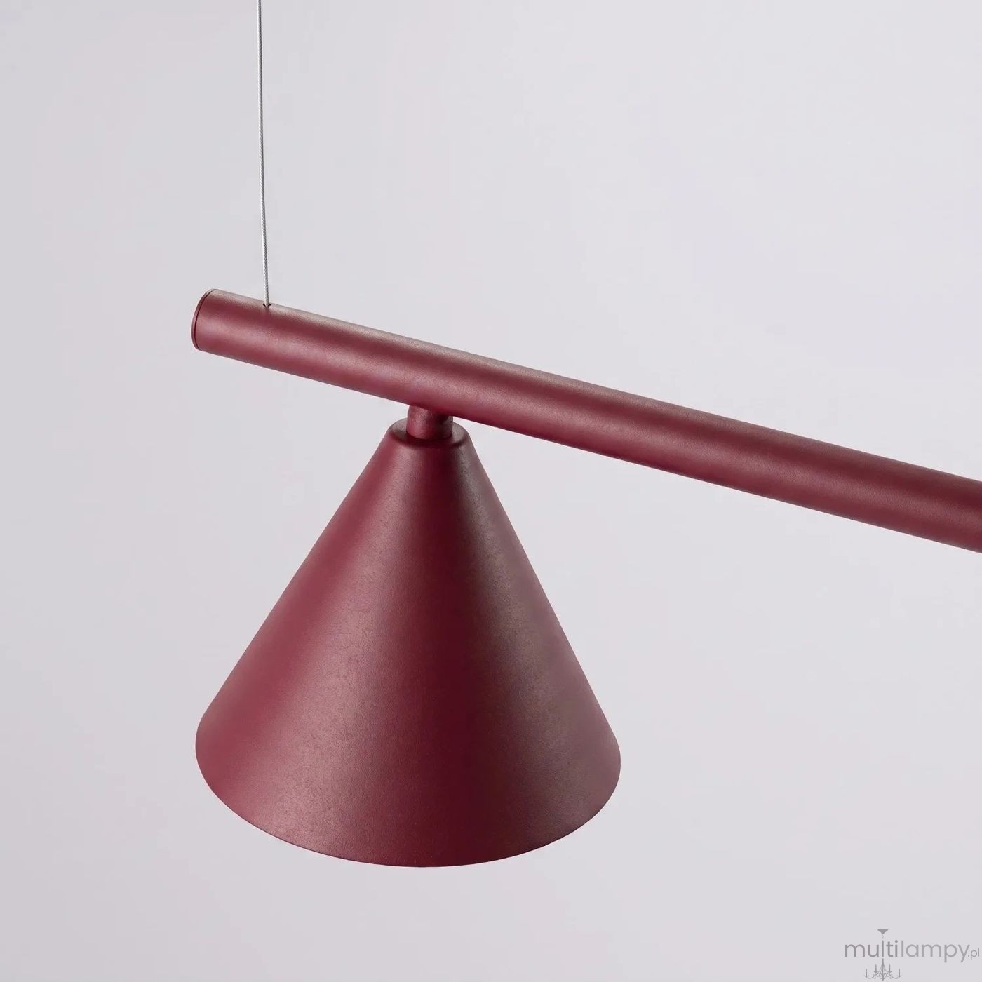 Nox 4L lampa wisząca 4xE14 burgund SL.2558