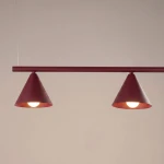 Nox 4L lampa wisząca 4xE14 burgund SL.2558