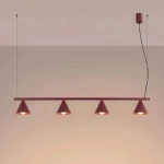 Nox 4L lampa wisząca 4xE14 burgund SL.2558