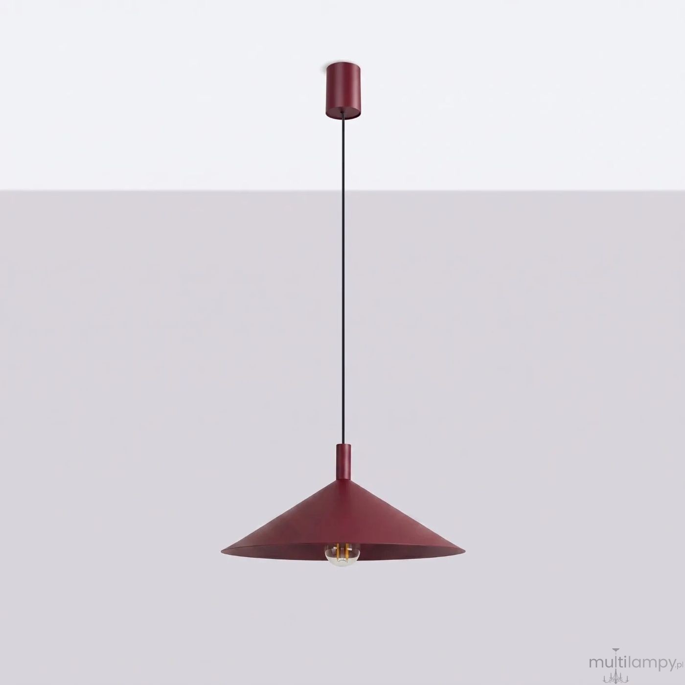 Nox D40 lampa wisząca E27 burgund SL.2543