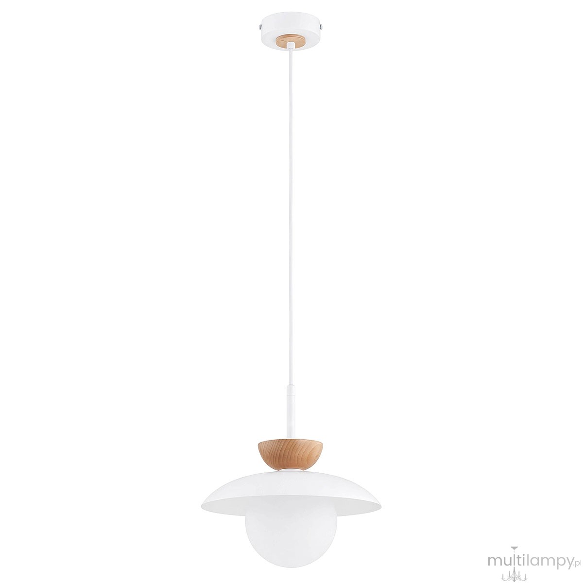 Lometi lampa wisząca 1xE14 biała 61743