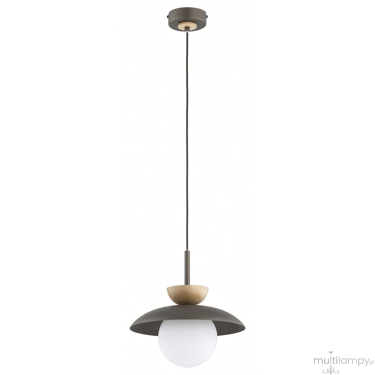 Lometi lampa wisząca 1xE14 brązowa/jasne drewno 61747