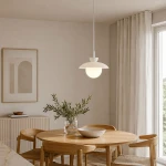 Lometi lampa wisząca 1xE14 biała 61748