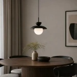 Lometi lampa wisząca 1xE14 czarna 61749