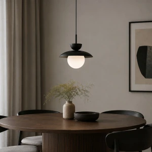 Lometi lampa wisząca 1xE14 czarna 61749