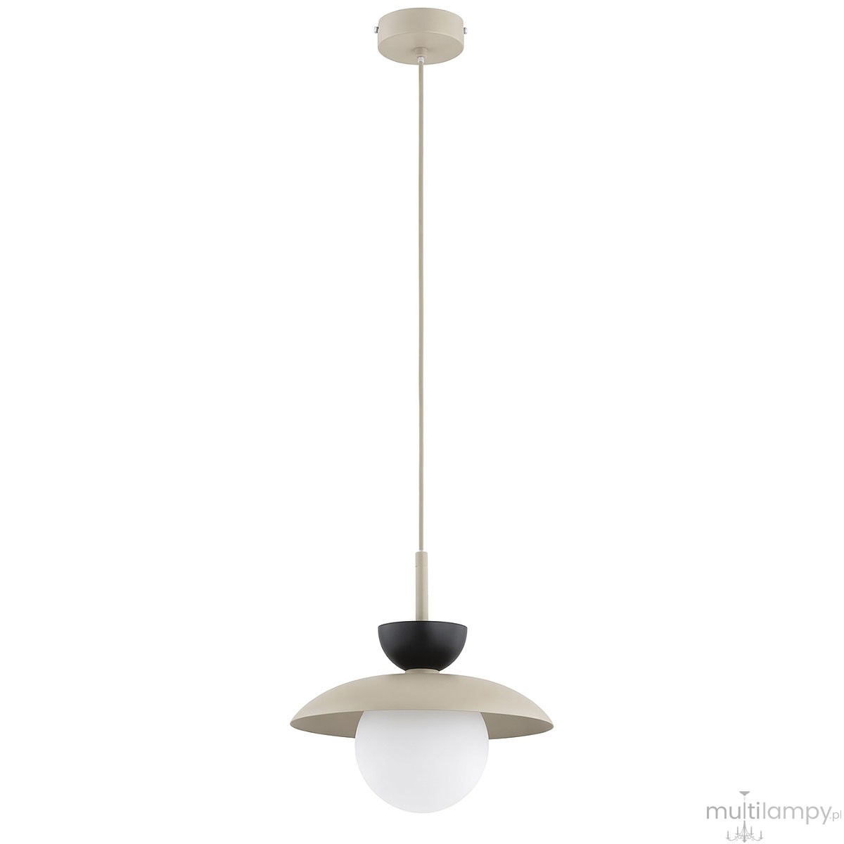 Lometi lampa wisząca 1xE14 beżowa/czarna 61750