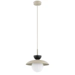 Lometi lampa wisząca 1xE14 beżowa/czarna 61750