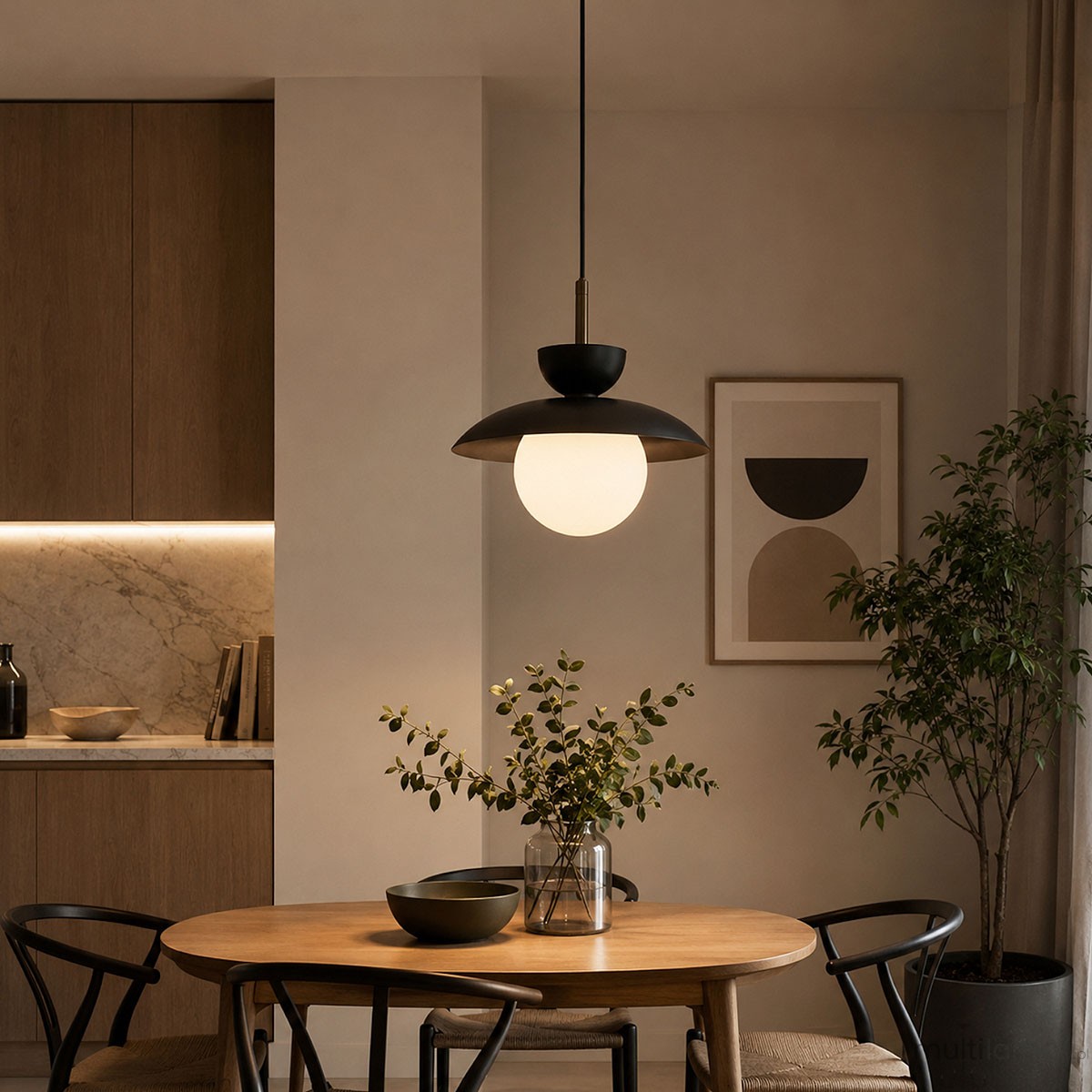 Lometi lampa wisząca 1xE14 brązowa/czarna 61752