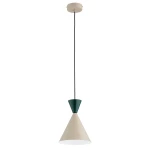 Entori lampa wisząca E27 beżowa/zielona 61600