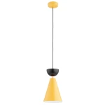 Entori lampa wisząca E27 żółta/czarna 61601