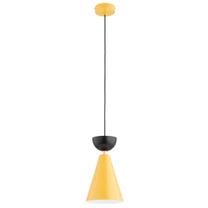 Entori lampa wisząca E27 żółta/czarna 61601