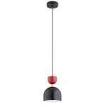 Entori lampa wisząca E27 czarna/czerwona 61604