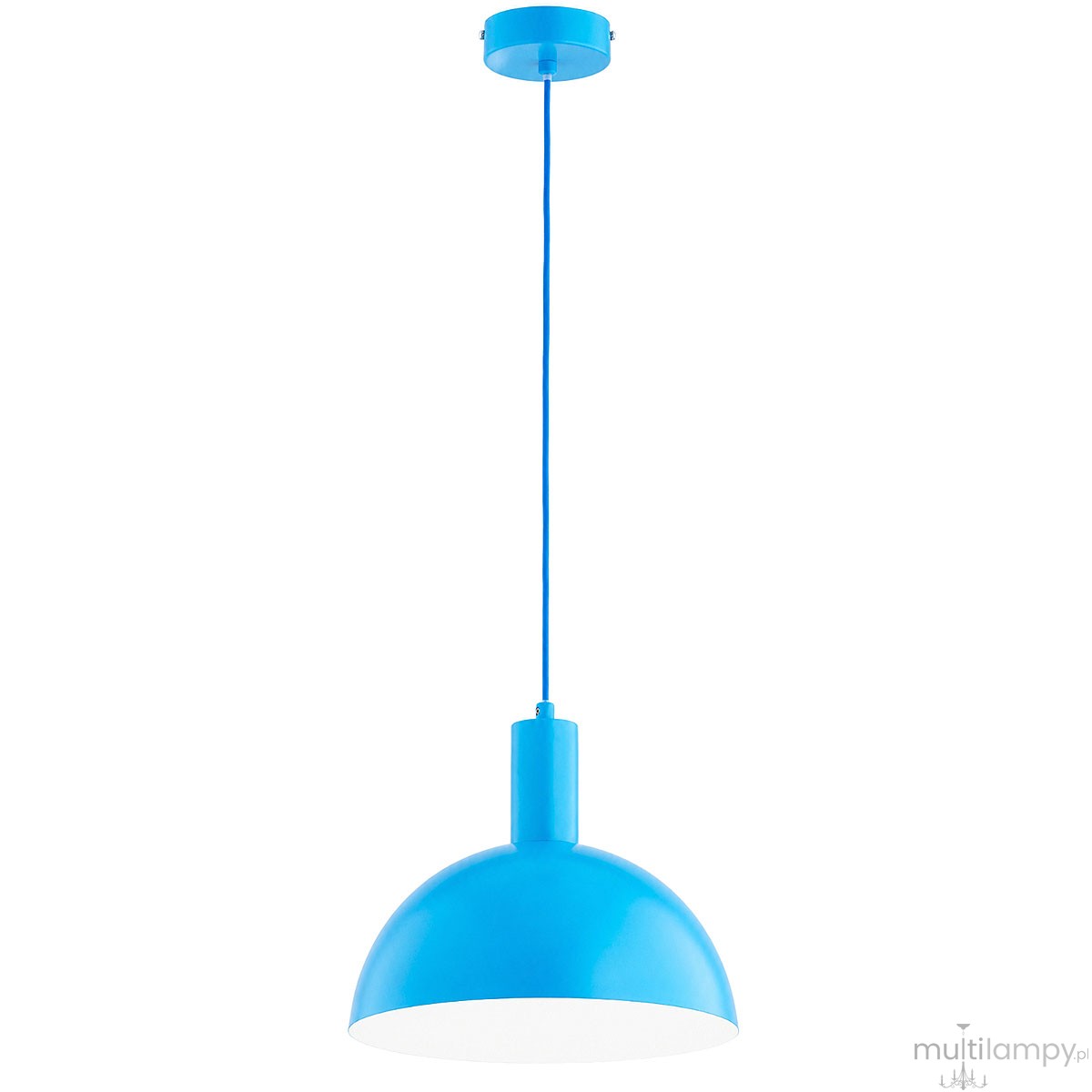 Modesto lampa wisząca 1xE27 niebieska 61704