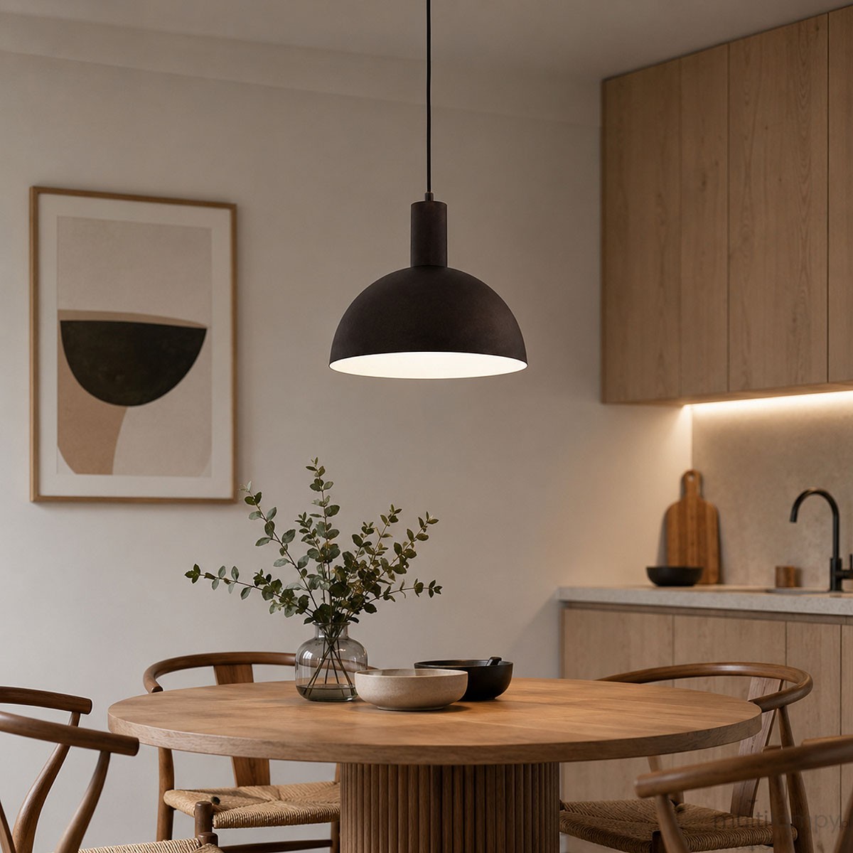 Modesto lampa wisząca 1xE27 ciemny brąz 61705