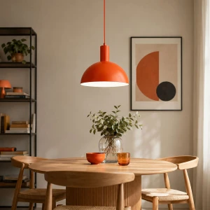 Modesto lampa wisząca 1xE27 czerwona 61711