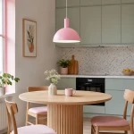 Modesto lampa wisząca 1xE27 różowa 61712