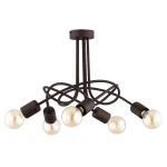 Nemi lampa wisząca 5xE27 ciemny brąz 63470