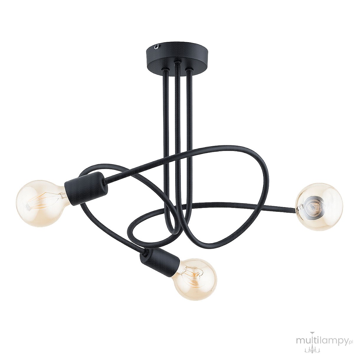 Empera lampa wisząca 3xE27 czarna 62693