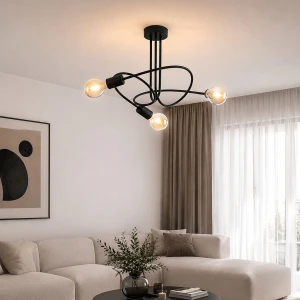 Empera lampa wisząca 3xE27 czarna 62693