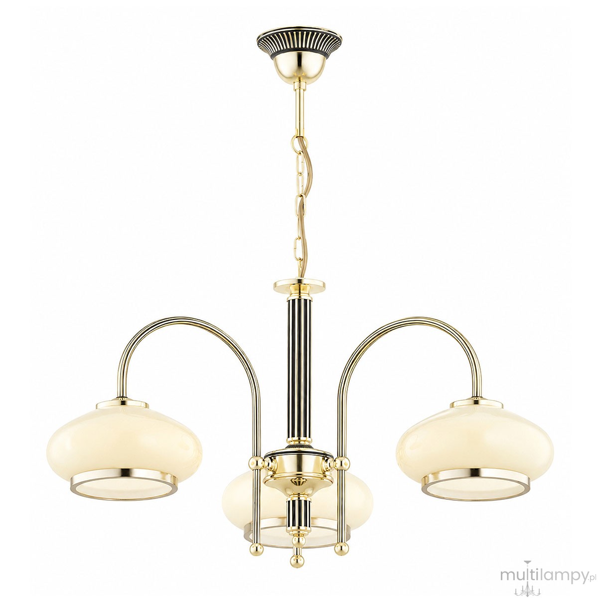 Paris Imperial żyrandol 3xE27 złoty-czarny 62702