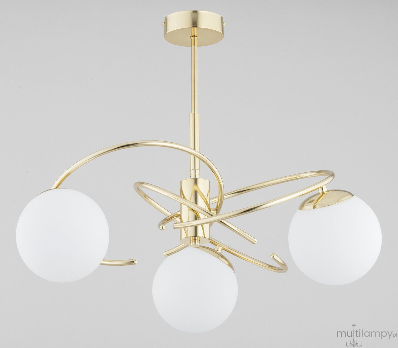 Lipsa lampa wisząca 3xE14 złota 62699