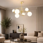 Lipsa lampa wisząca 6xG9 złota 63483