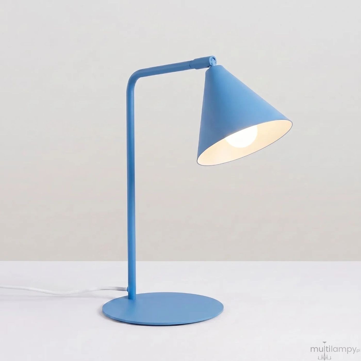 Nox lampa biurkowa E14 błękitna SL.2580