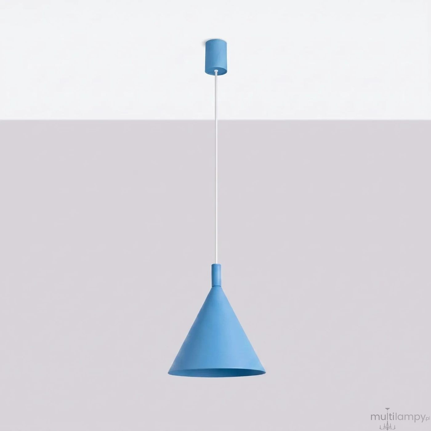 Nox D25 lampa wisząca E27 błękitna SL.2535