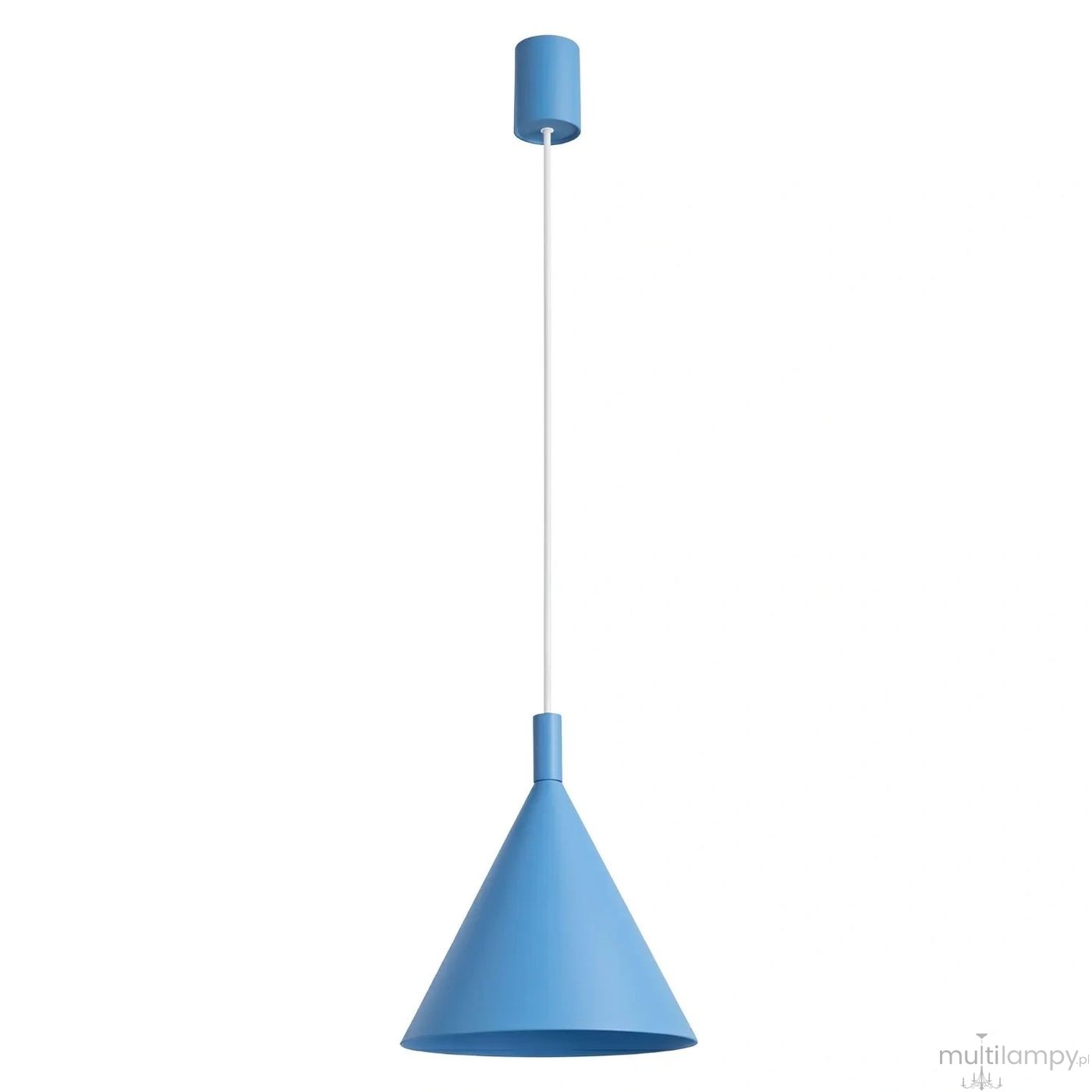 Nox D25 lampa wisząca E27 błękitna SL.2535