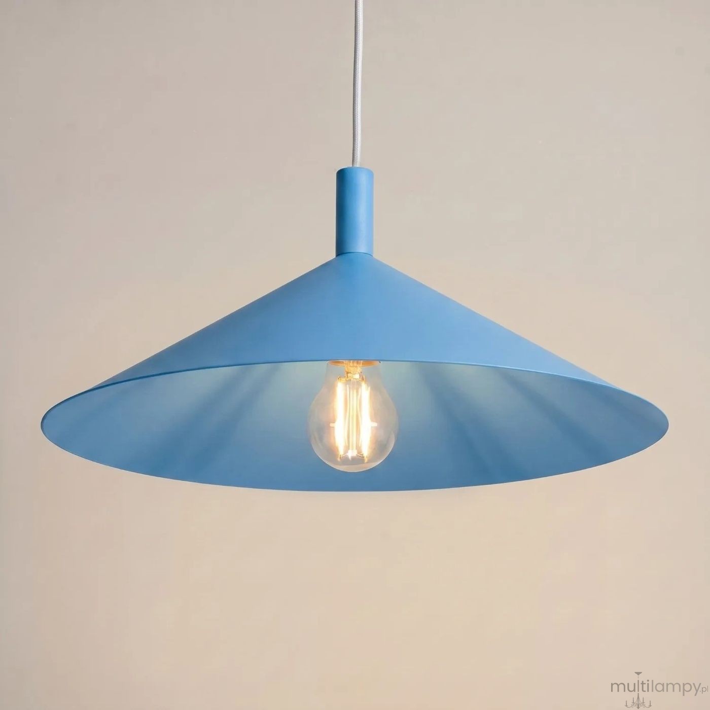 Nox D40 lampa wisząca E27 błękitna SL.2550