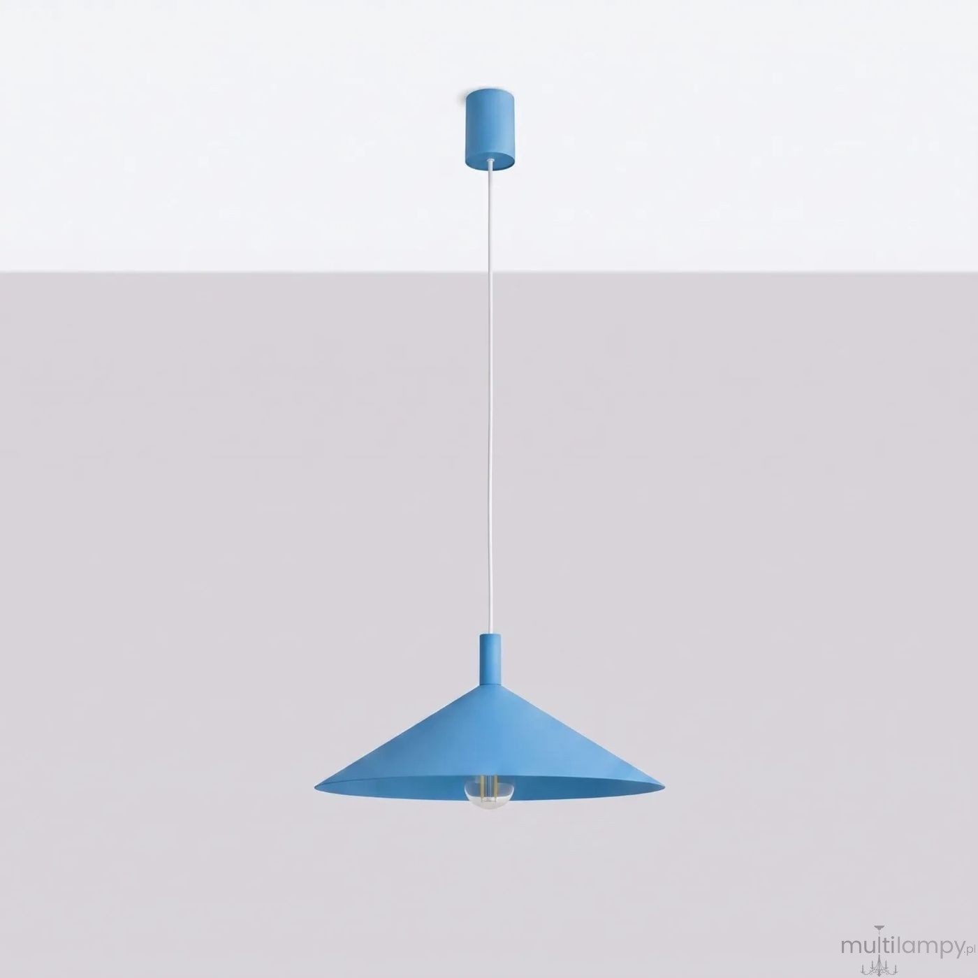 Nox D40 lampa wisząca E27 błękitna SL.2550