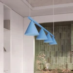 Nox 4L lampa wisząca 4xE14 błękitna SL.2565