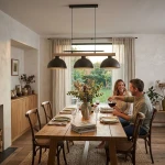 Verta lampa wisząca 3xE27 czekoladowy brąz drewno 62623