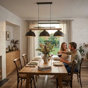 Verta lampa wisząca 3xE27 czekoladowy brąz drewno 62623