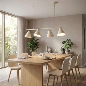 Zelta Maxi lampa wisząca 4xE27 beżowa 63421