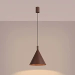 Nox D25 lampa wisząca E27 brązowa SL.2534