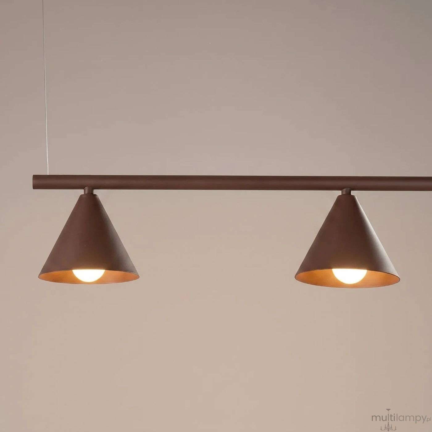 Nox 4L lampa wisząca 4xE14 brązowa SL.2564