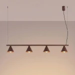 Nox 4L lampa wisząca 4xE14 brązowa SL.2564