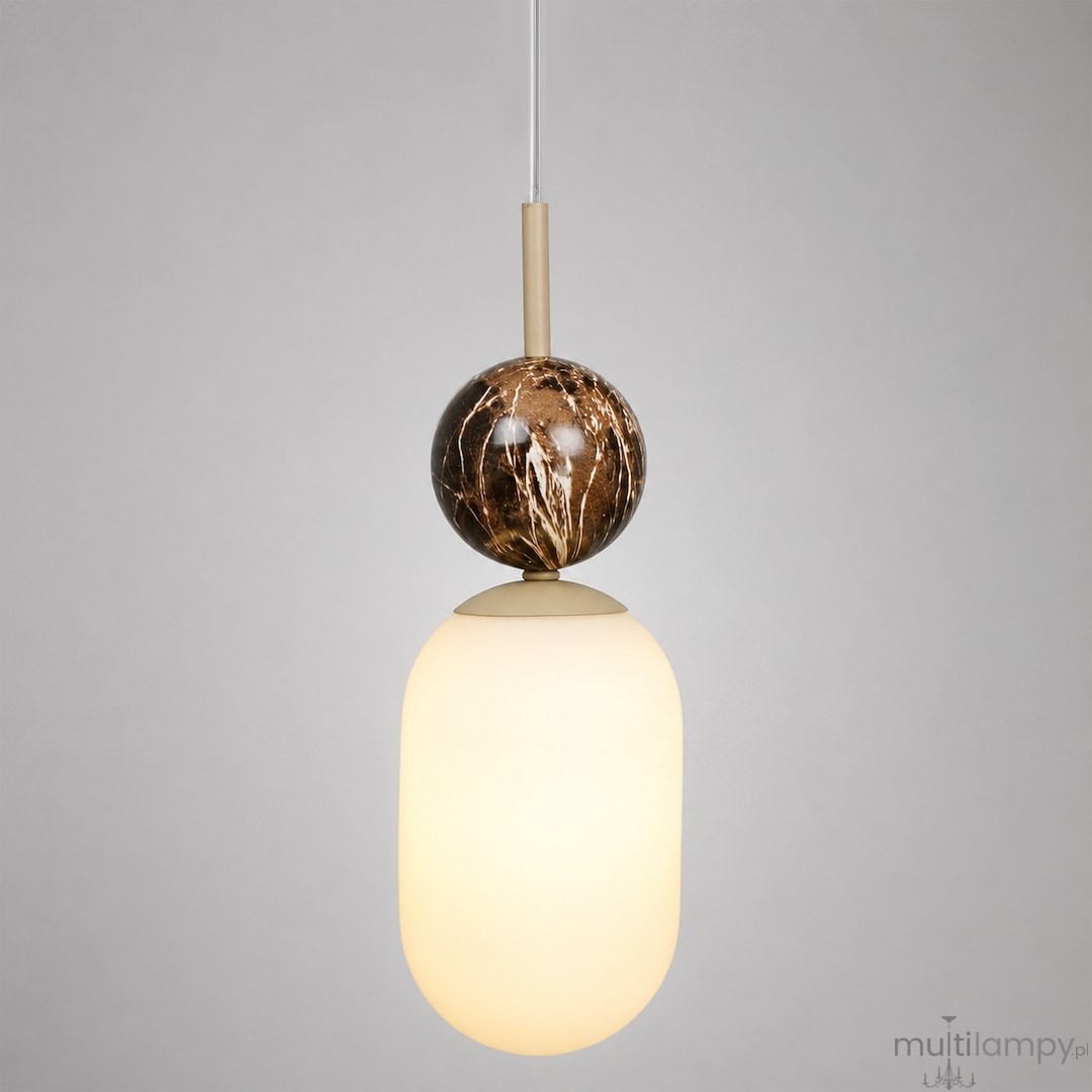 Crema lampa wisząca 1xE14 taupe MLP2812