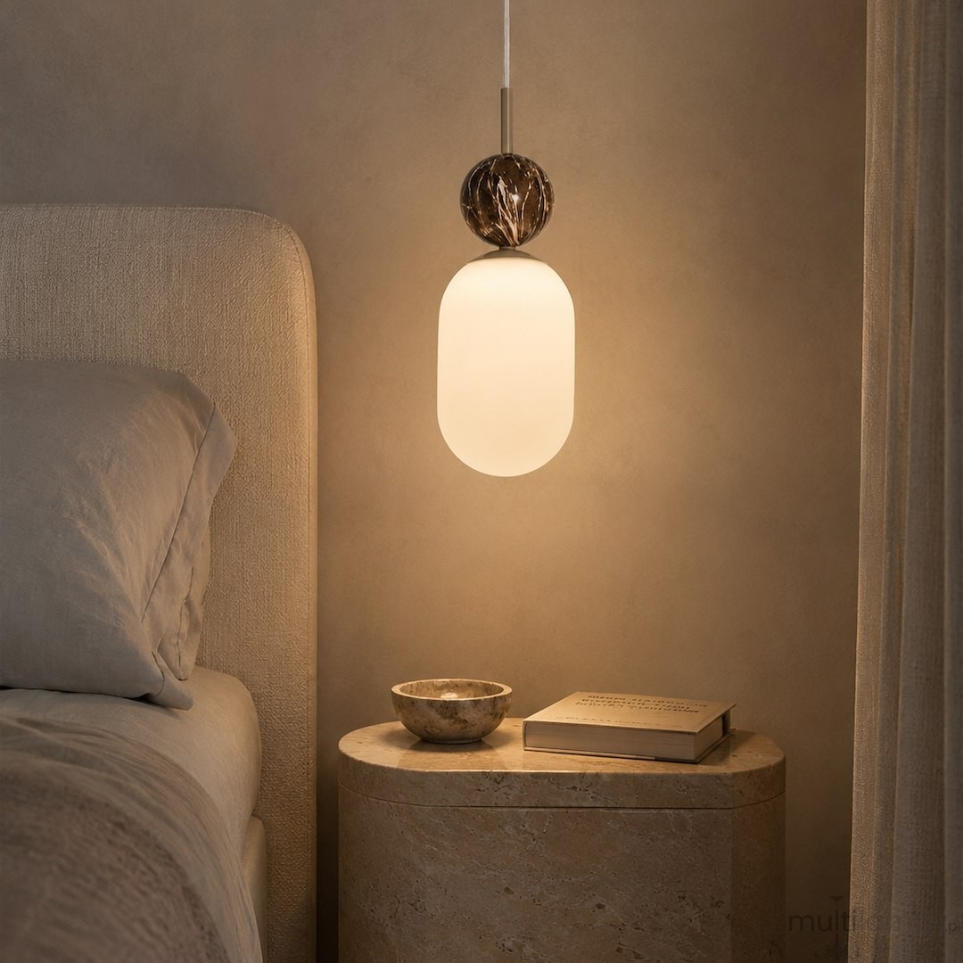 Crema lampa wisząca 1xE14 taupe MLP2812