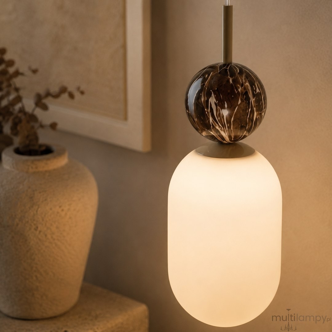 Crema lampa wisząca 1xE14 taupe MLP2812