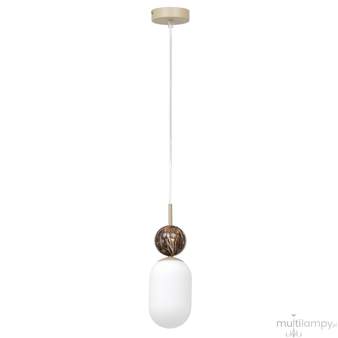 Crema lampa wisząca 1xE14 taupe MLP2812