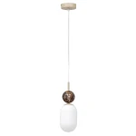 Crema lampa wisząca 1xE14 taupe MLP2812