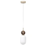 Crema lampa wisząca 1xE14 taupe MLP2812