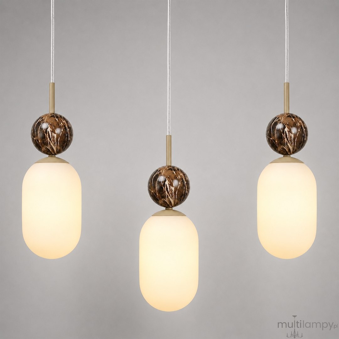 Crema lampa wisząca 3xE14 taupe MLP2813