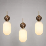 Crema lampa wisząca 3xE14 taupe MLP2813