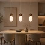 Crema lampa wisząca 3xE14 taupe MLP2813